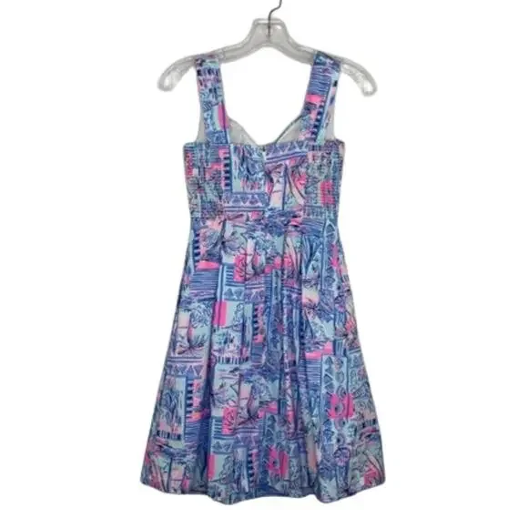 Lily Pulitzer Cyndi Whisper Blue Yeah Buoy mini dress size 00 - Picture 5 of 16